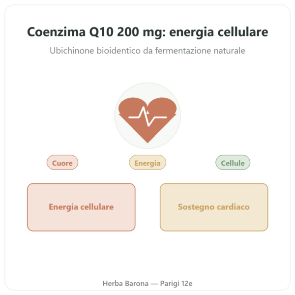 Coenzima Q10 – SIHO – 200 mg – 60 Capsule presentazione Paris Herba Barona