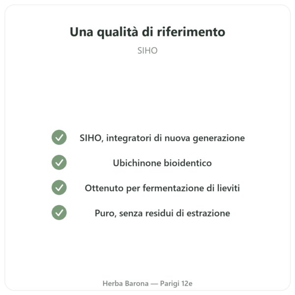Coenzima Q10 – SIHO – 200 mg – 60 Capsule qualità Paris Herba Barona