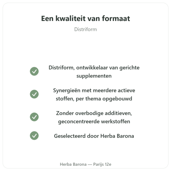 Co-enzym Q10 100 mg – Distriform' – 60 capsules kwaliteit Paris Herba Barona