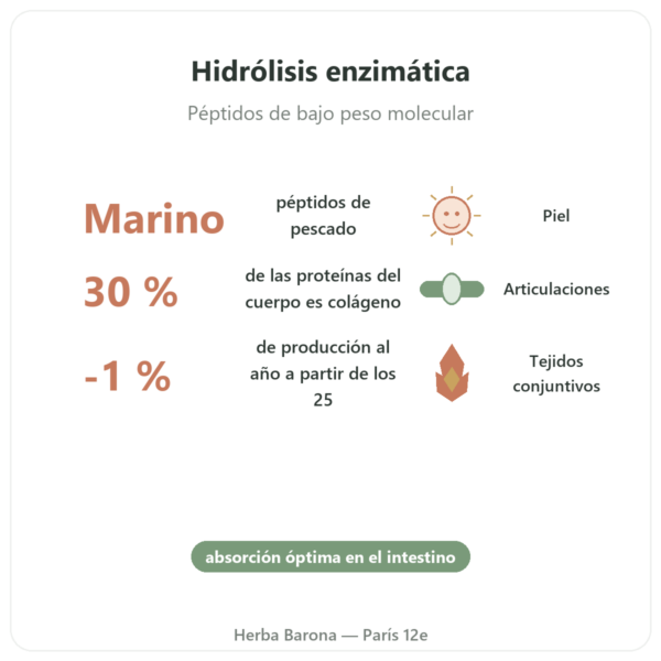 Colágeno Marino Hidrolizado en Cápsulas beneficios y datos clave Paris Herba Barona