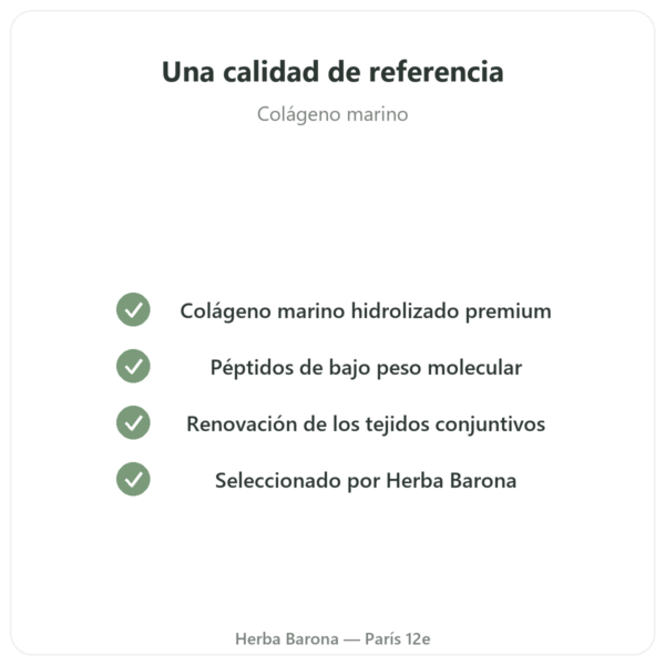 Colágeno Marino Hidrolizado en Cápsulas calidad Paris Herba Barona