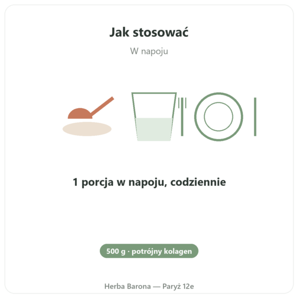 Collagen Mix 500g – Nutrimuscle sposób użycia i dawkowanie Paris Herba Barona