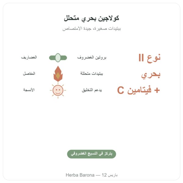 كولاجين بحري نوع II – Vital Osmose – كبسولات الفوائد والمعطيات الرئيسية Paris Herba Barona