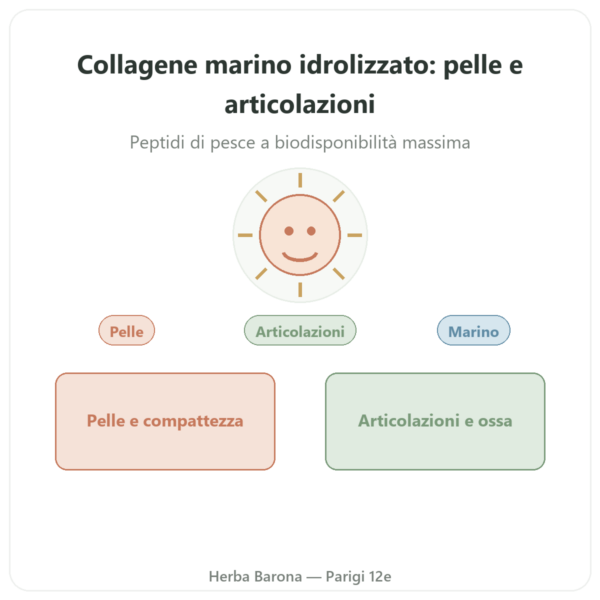 Collagene marino idrolizzato in capsule presentazione Paris Herba Barona