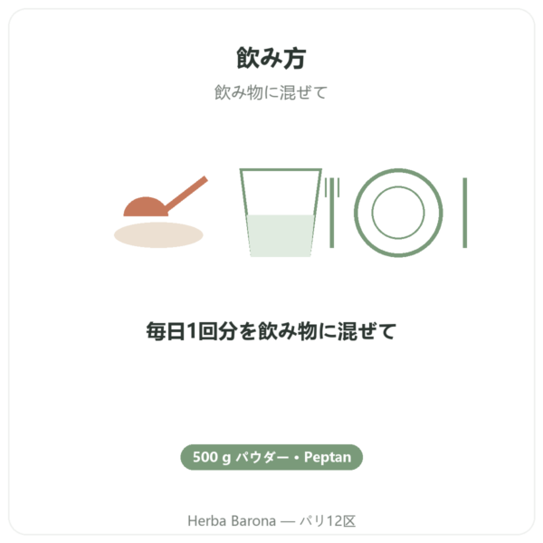 Nutrimuscle コラーゲンペプチド タイプ1 牛由来 500g directions and dosage Paris Herba Barona