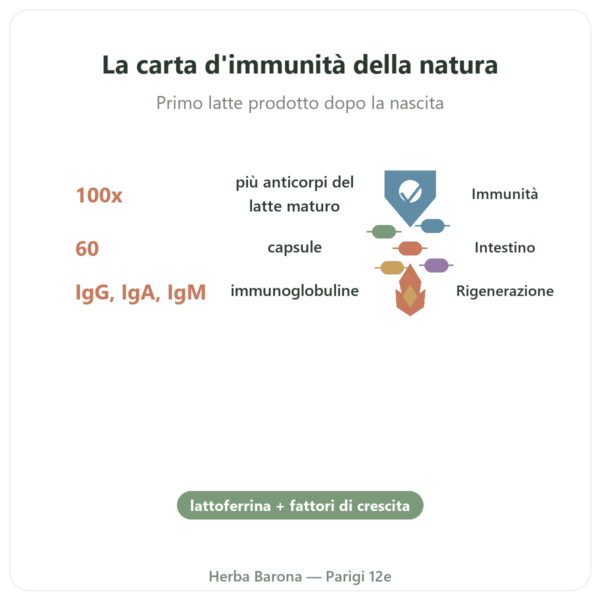 Colostro – SIHO – 60 Capsule benefici e dati chiave Paris Herba Barona