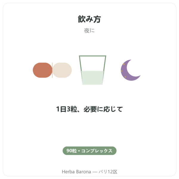Complexe Stress 8 Dynveo 90カプセル directions and dosage Paris Herba Barona