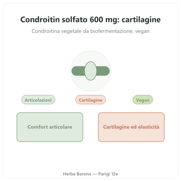 Condroitina Solfato 600 mg – 60 capsule – Dynveo presentazione Paris Herba Barona