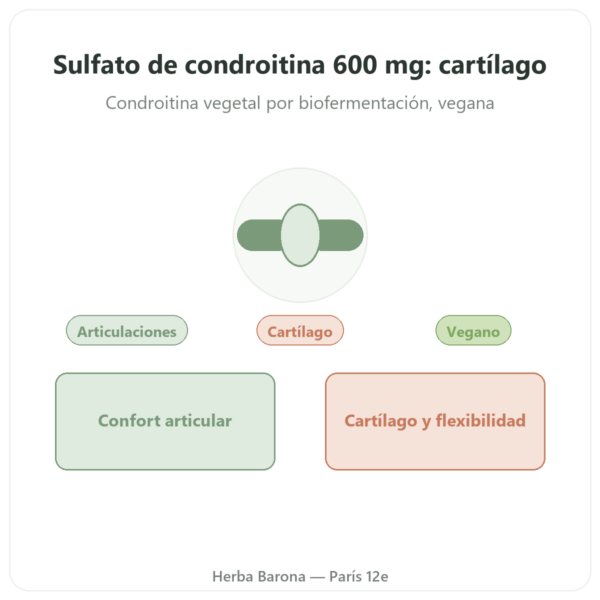 Condroitina Sulfato 600 mg – 60 cápsulas – Dynveo presentación Paris Herba Barona