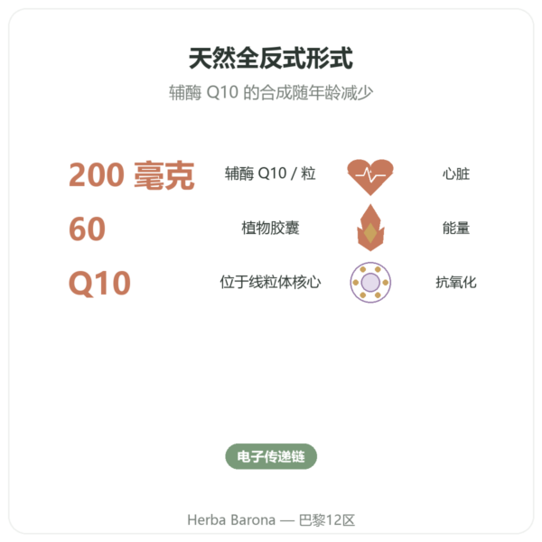 CoQ10 200毫克 NOW Foods 60粒素食胶囊 – 辅酶Q10 功效与数据 Paris Herba Barona