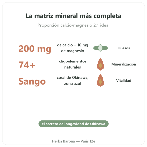 Coraline – Calcio de Coral – Distriform' beneficios y datos clave Paris Herba Barona