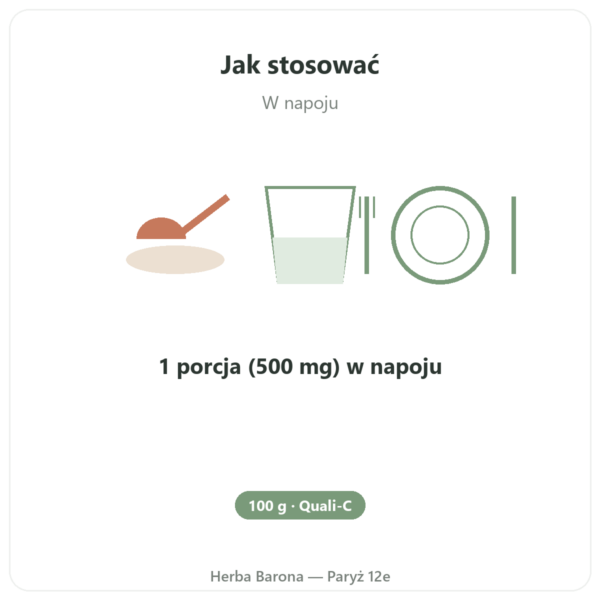Czysta witamina C Quali®-C proszek 100 g – Dynveo sposób użycia i dawkowanie Paris Herba Barona