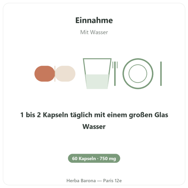 D-Mannose 750 – Be-Life – 60 Kapseln Anwendung und Dosierung Paris Herba Barona