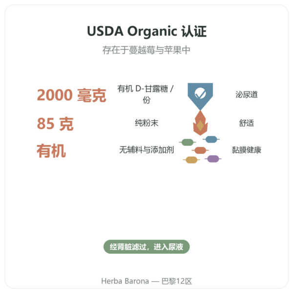 D-甘露糖纯粉末有机版 — NOW Foods — 85 g 功效与数据 Paris Herba Barona