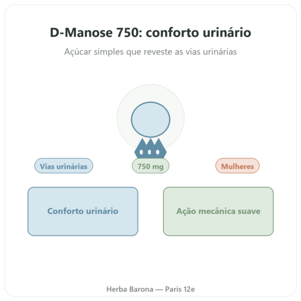 D-Manose 750 – Be-Life – 60 cápsulas apresentação Paris Herba Barona