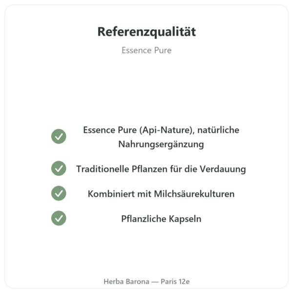 Darmtransit Essence Pure – 30 Kapseln Qualität Paris Herba Barona