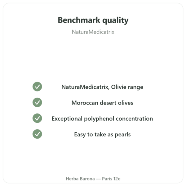 Desert Olive Tree Pearls - NaturaMedicatrix - 340g quality Paris Herba Barona