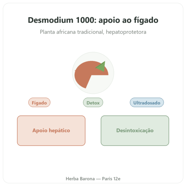 Desmodium 1000 – Be-Life – 90 cápsulas apresentação Paris Herba Barona