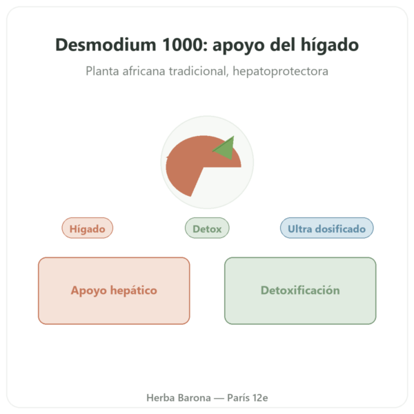 Desmodium 1000 – Be-Life – 90 Cápsulas presentación Paris Herba Barona