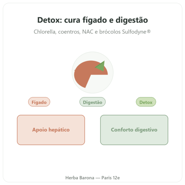 Detox Naturamedicatrix - 90 cápsulas - Fígado e digestão apresentação Paris Herba Barona
