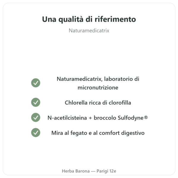 Detox Naturamedicatrix – 90 Capsule – Fegato e Digestione qualità Paris Herba Barona
