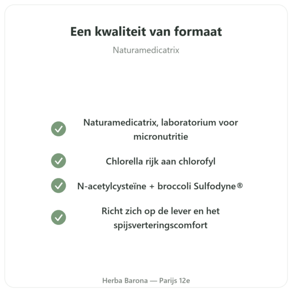 Detox Naturamedicatrix - 90 capsules - Lever en spijsvertering kwaliteit Paris Herba Barona