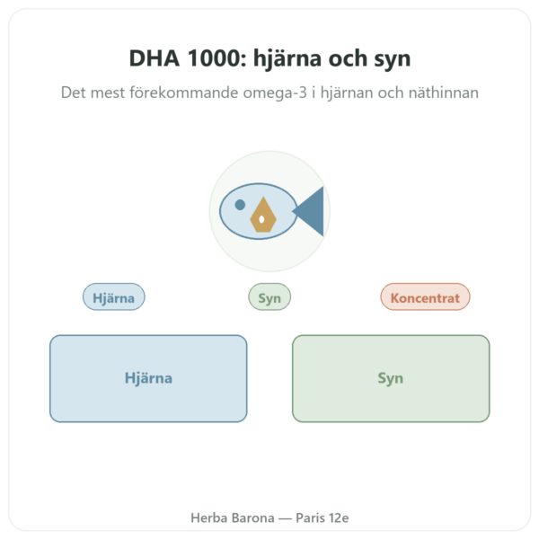 DHA 1000 mg – NOW Foods – 90 mjuka kapslar presentation Paris Herba Barona