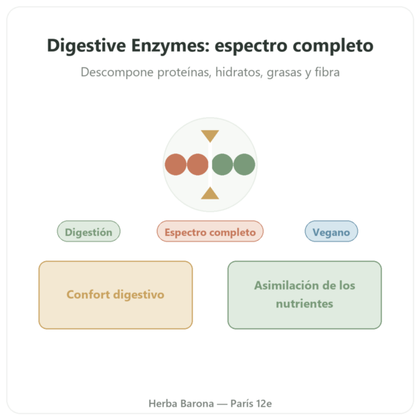 Digestive Enzymes – 90 Cápsulas – Doctor's Best presentación Paris Herba Barona