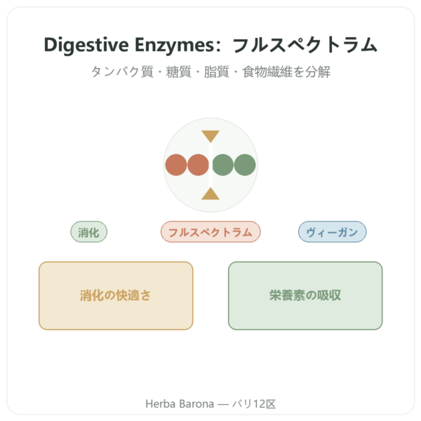 Digestive Enzymes(消化酵素) – 90カプセル – Doctor’s Best presentation Paris Herba Barona