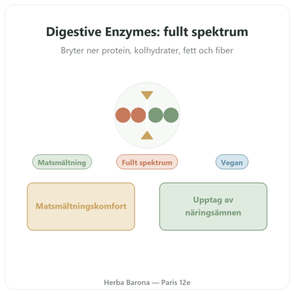 Digestive Enzymes – 90 kapslar – Doctor's Best presentation Paris Herba Barona