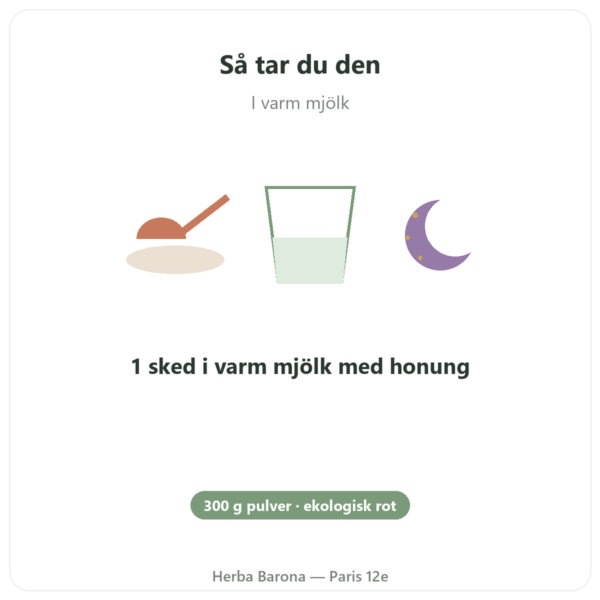Ekologisk Ashwagandha Pulver 300 g – Bioptimal användning och dosering Paris Herba Barona