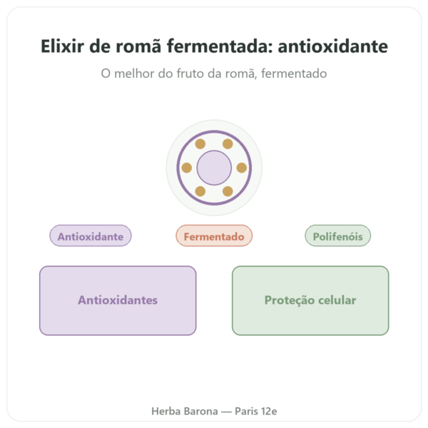 Elixir de Romã Fermentada – Dr. Jacob's – 500 ml – Naturamedicatrix apresentação Paris Herba Barona
