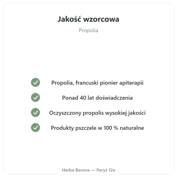 Energia Witalna Propolia – Miód, Propolis, Mleczko Pszczele – 120 g jakość Paris Herba Barona