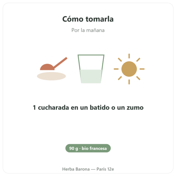 Espirulina Francesa BIO – Dynveo – Briznas 90 g modo de empleo y dosis Paris Herba Barona