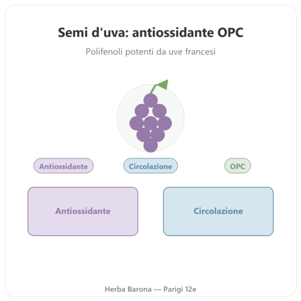 Estratto di Vinaccioli 100 mg 60 capsule DYNVEO presentazione Paris Herba Barona