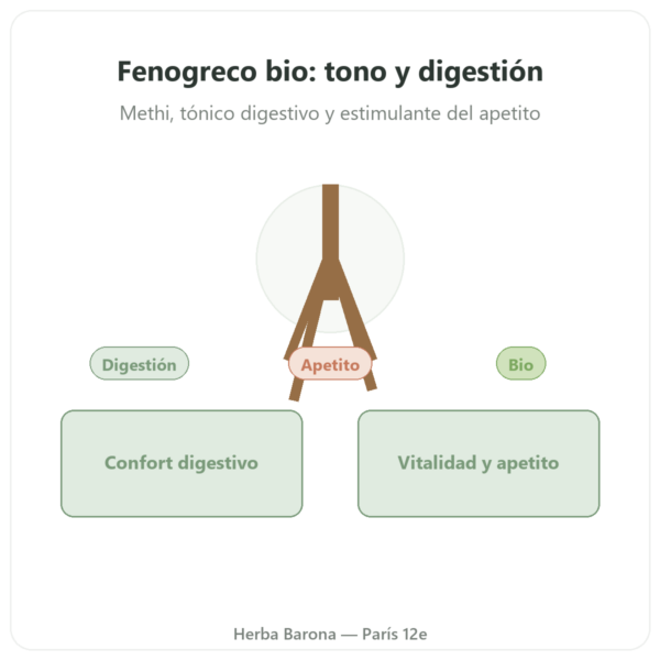 Fenogreco Bio – Ayur-vana – 60 Cápsulas presentación Paris Herba Barona