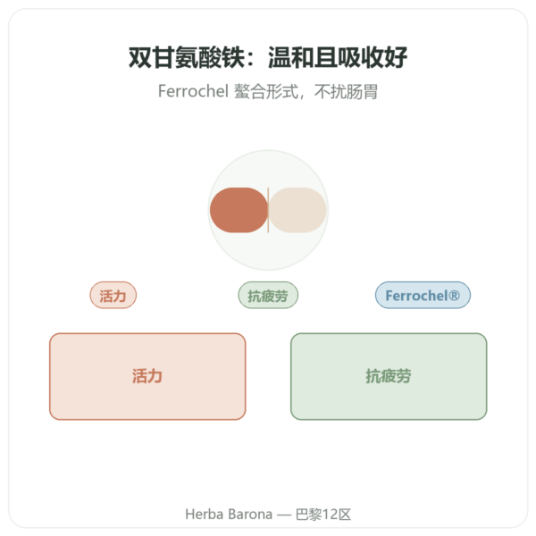 双甘氨酸螯合铁 – dynveo – 60粒胶囊 产品展示 Paris Herba Barona