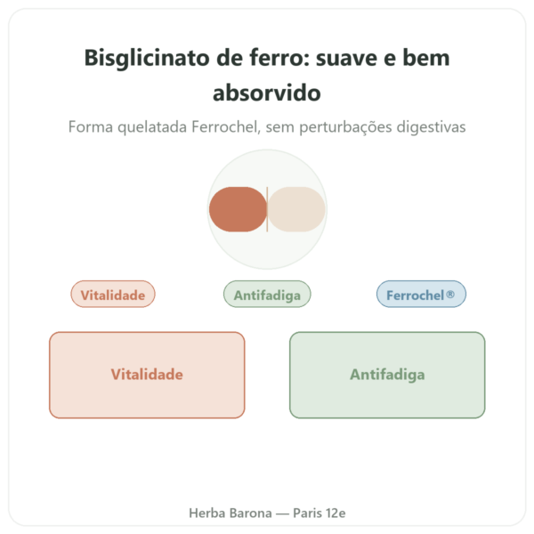 Ferro Bisglicinato – Dynveo – 60 cápsulas apresentação Paris Herba Barona