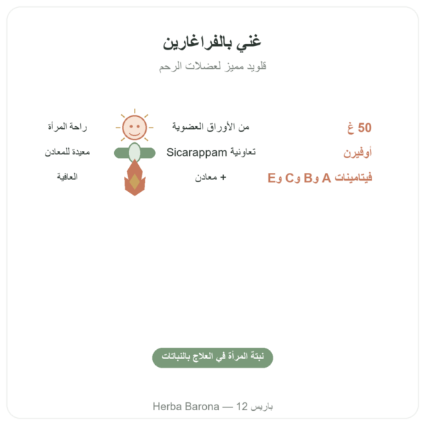 أوراق التوت العليق العضوية – Les Jardins de Gaïa – 50 غ الفوائد والمعطيات الرئيسية Paris Herba Barona