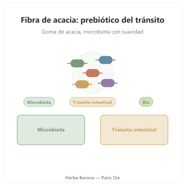 Fibra de Acacia BIO Dynveo – Polvo 350 g presentación Paris Herba Barona