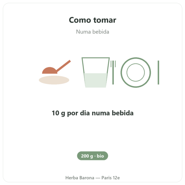 Fibra d'Acácia bio Dynveo Pó 200 g modo de uso e dosagem Paris Herba Barona
