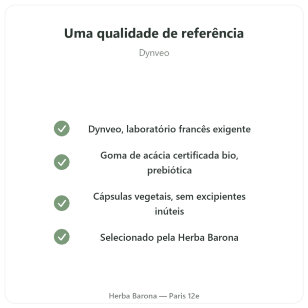 Fibra d'Acácia bio Dynveo Pó 200 g qualidade Paris Herba Barona