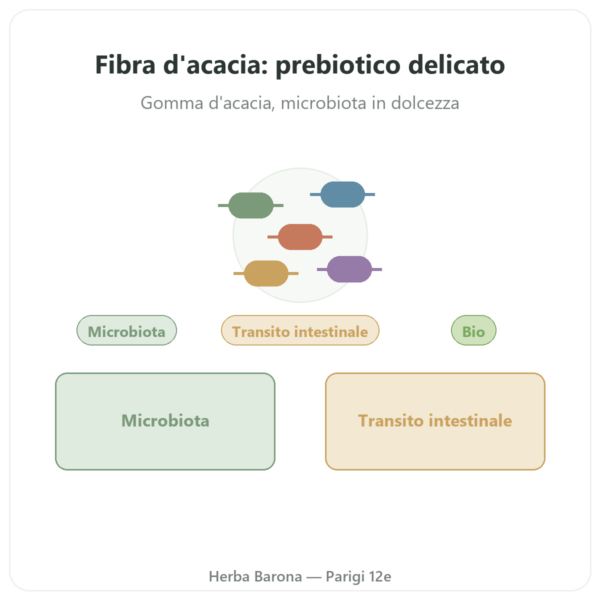 Fibra di Acacia BIO Dynveo – Polvere 200 g presentazione Paris Herba Barona