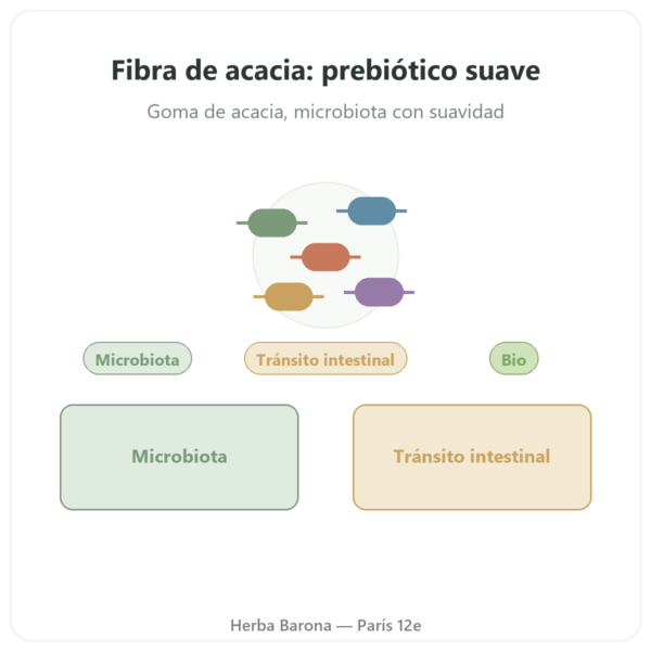Fibra de Acacia BIO Dynveo – Polvo 200 g presentación Paris Herba Barona