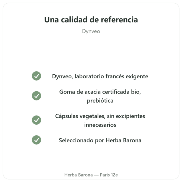Fibra de Acacia BIO Dynveo – Polvo 200 g calidad Paris Herba Barona