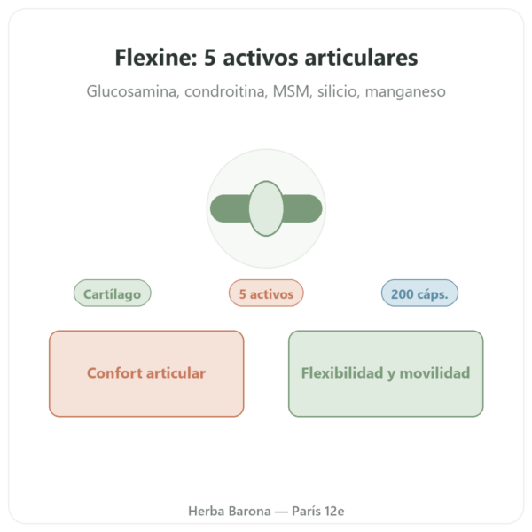 Flexine – Form'Axe – 200 Cápsulas – Articulaciones presentación Paris Herba Barona