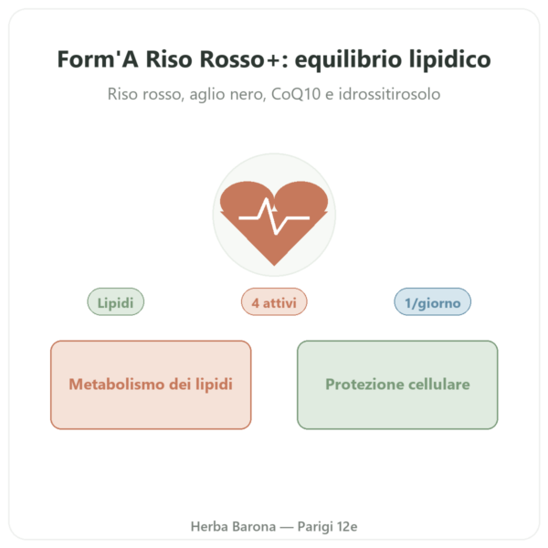 Form'A Riso Rosso+ Distriform' – 60 Capsule – Aglio Nero, Q10 & Olivo presentazione Paris Herba Barona