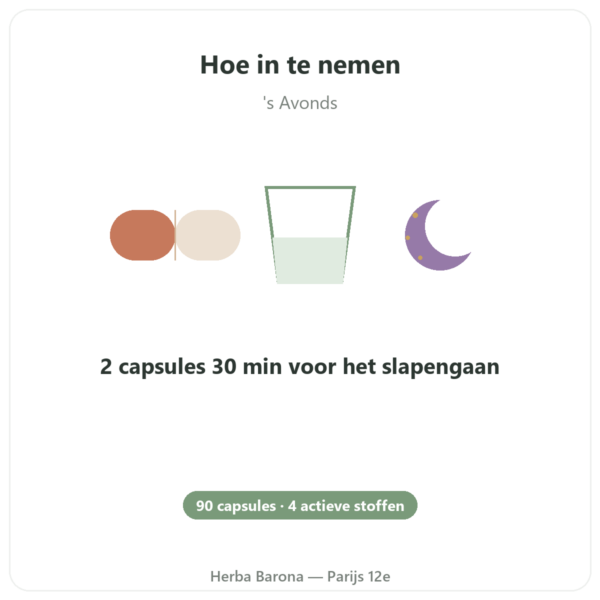 Form'a Sommeil – Distriform' – 90 capsules gebruiksaanwijzing en dosering Paris Herba Barona