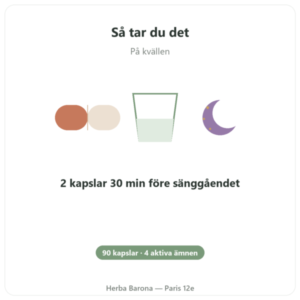 Form'a Sömn – Distriform' – 90 kapslar användning och dosering Paris Herba Barona