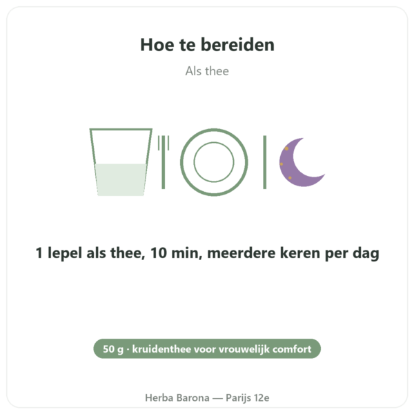 Frambozenbladeren Bio – Les Jardins de Gaïa – 50 g gebruiksaanwijzing en dosering Paris Herba Barona